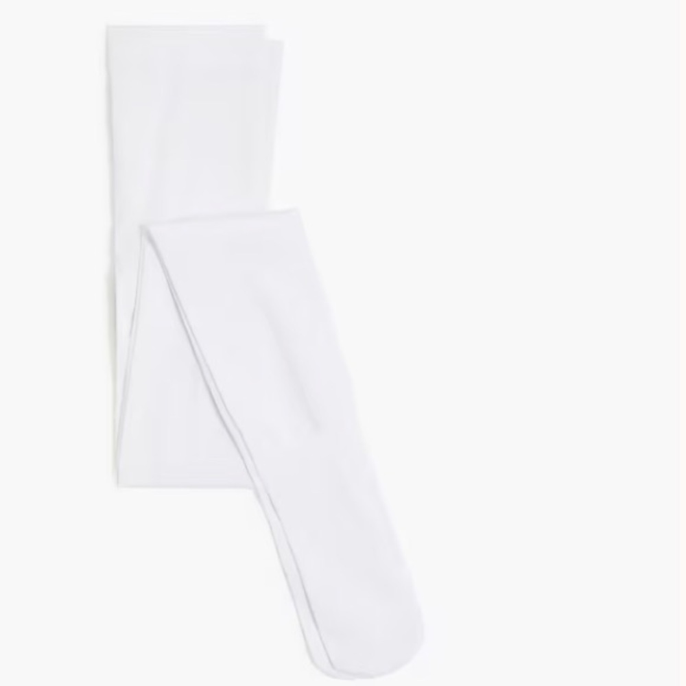J crew Girls' nylon tights white xxs/xs